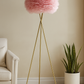 Hdc Nordic Pink Feather Floor Lamp Gold Iron Tripod Floor Lamps for Living Room