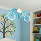 Hdc Blue Motorcycle Kids Pendant Light – Creative Bike-Shaped Hanging Lamp for Boys Room | LED Light Fixture for Nursery, Bedroom, or Playroom | Whimsical Decor