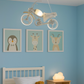 Hdc Motorcycle Ceiling Light for Kids Room – LED Pendant Light Fixture with Modern Bike Design | Creative Hanging Light for Boys & Girls Bedroom, Playroom or Study Area