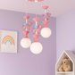 Hdc Whimsical Unicorn Chandelier for Kids Room – 3-Light Pink Pendant Light with LED Globes & Cute Flying Unicorns | Perfect for Girls’ Bedroom, Nursery, or Playroom Decor