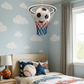 Hdc Soccer Hoop Kids Ceiling Light – LED Pendant Light in Basketball Net Design with Soccer Ball Shade | Fun Ceiling Fixture for Sports-Themed Bedroom or Playroom