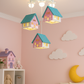 Hdc Whimsical House Ceiling Light – Kids Room Pendant with Colorful Cottage Design & Soft Warm Glow | Perfect for Girls' Bedrooms & Nurseries