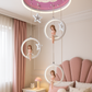 Hdc LED Modern Pink Girls Room Cartoon Princess And Star Decoration LED Lights Ceiling Light for Children's Room
