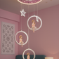 Hdc LED Modern Pink Girls Room Cartoon Princess And Star Decoration LED Lights Ceiling Light for Children's Room