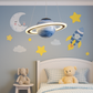 Hdc Saturn Ring Ceiling Light Planet-Inspired Kids Room Pendant with Glowing Rings Perfect for Space-Themed Bedrooms