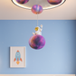 Hdc Galaxy Moon Astronaut Ceiling Light 3D Planet & Moon Design with Starry Glow | Ideal for Space-Themed Kids’ Bedrooms