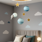 Hdc Floating Astronaut & Planet Ceiling Light – LED Space-Themed Chandelier with Stars | Ideal for Kids’ Rooms & Nurseries