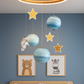 Hdc Floating Astronaut & Planet Ceiling Light – LED Space-Themed Chandelier with Stars | Ideal for Kids’ Rooms & Nurseries