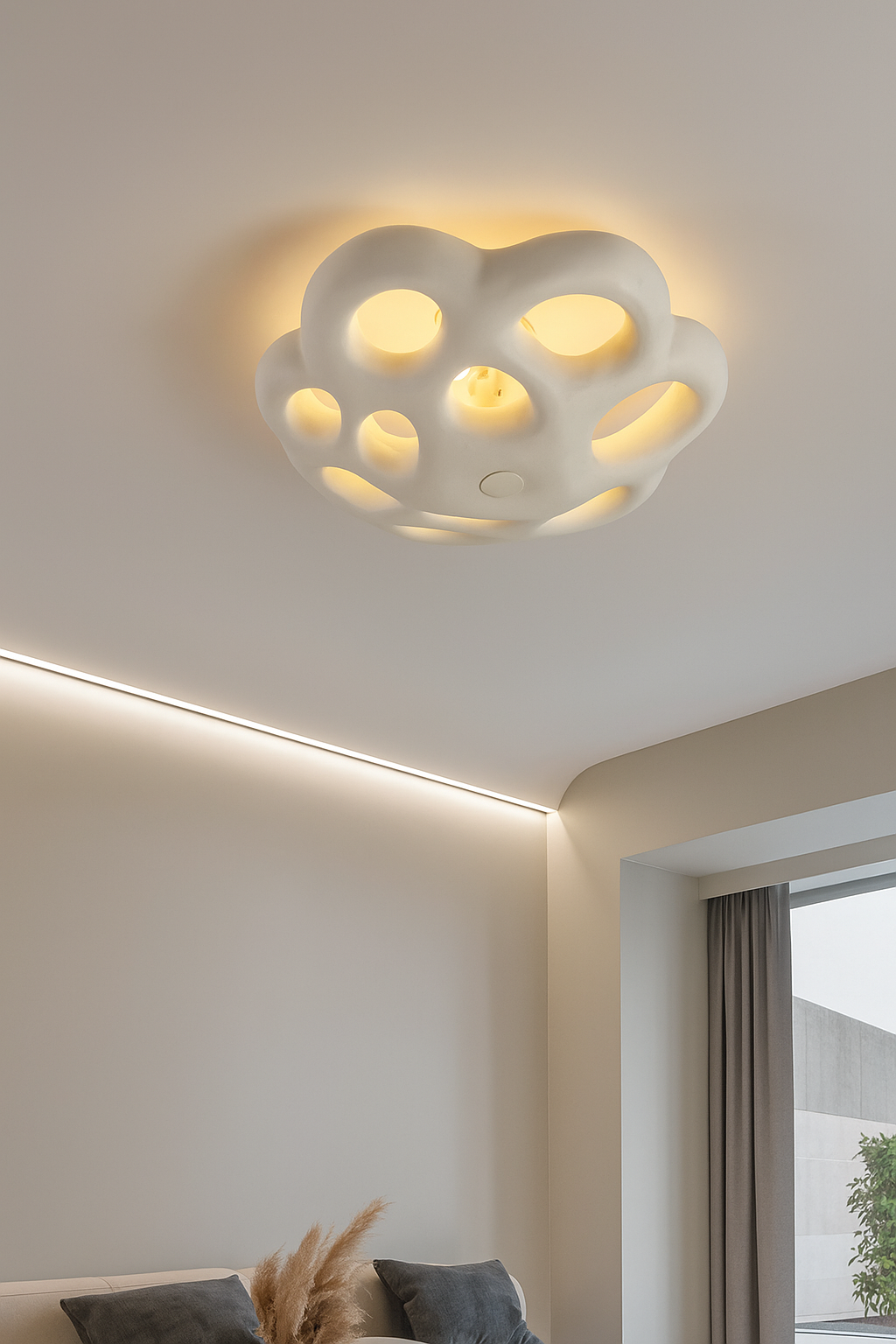 Hdc Cloud Shape Artistic Ceiling Light
