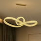 Hdc Luxury Infinity Loop Crystal Chandelier For Living Room