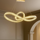 Hdc Luxury Infinity Loop Crystal Chandelier For Living Room