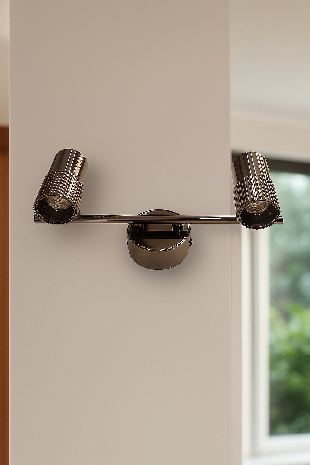 HDC 12w Prestige Dual Beam Adjustable Black Mirror Vanity Picture Lamp