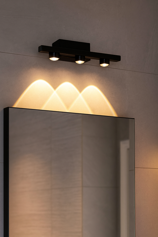 Hdc 7 Led Cob Golden Body Led Wall Light Mirror Vanity Picture Lamp - Warm White