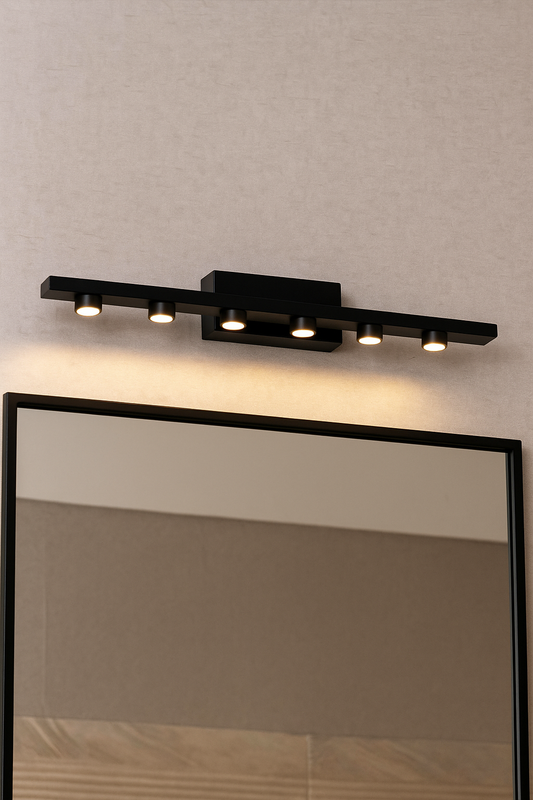 Hdc 7 Led Cob Golden Body Led Wall Light Mirror Vanity Picture Lamp - Warm White