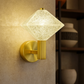 Hdc Modern Diamond Crystal Wall Light – Luxury Gold-Finished LED Wall Lamp