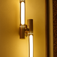 Hdc Modern Dual Rose Gold Twin LED Tube Wall Lamp- Warmwhite