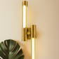 Hdc Modern Dual Gold Twin LED Tube Wall Lamp- Warmwhite