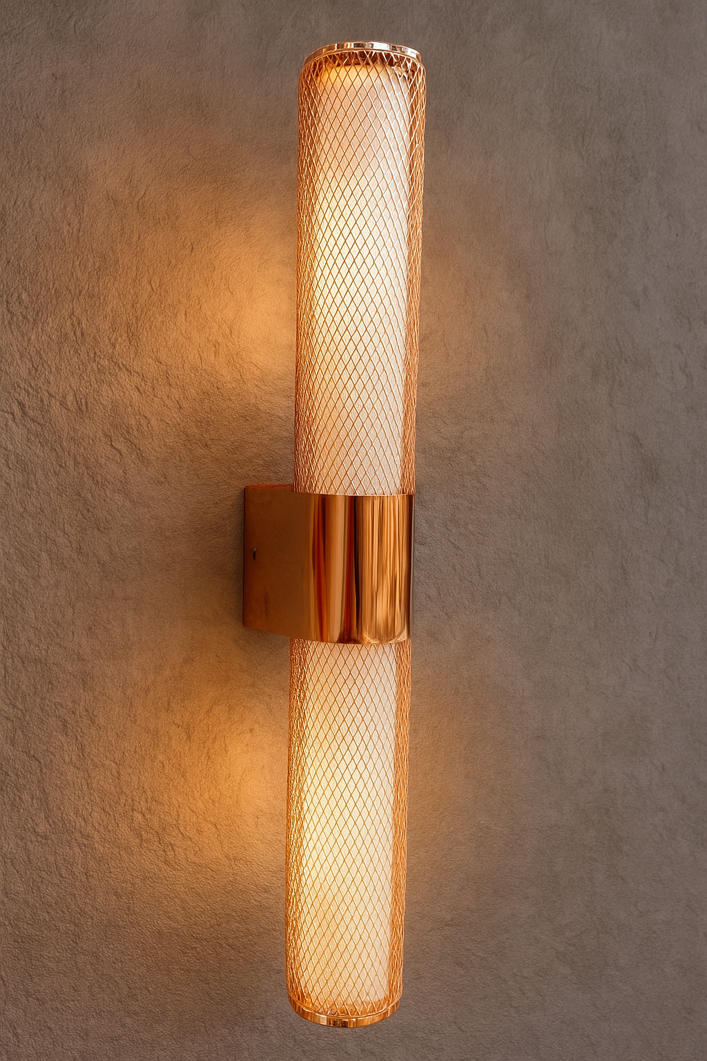 Hdc Modern Rose Gold Wall Light – Premium Cylindrical LED Wall Lamp