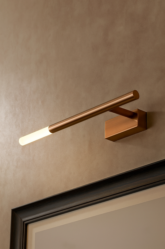 Hdc Minimalist Rose Gold Sleek LED Picture Wall Light- Tricolor