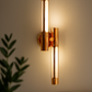Hdc Rose Gold Modern LED Wall Light – 21" Luxury Vertical Bar Fixture with Warm White Glow