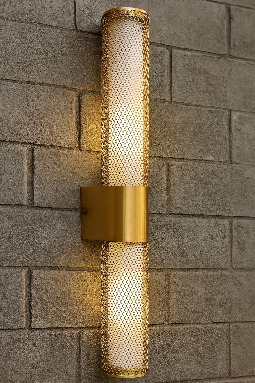 Hdc 18W Gold Mesh LED Wall Light  for Living Room, Bedroom & Hallway