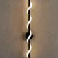 HDC Modern Artistic 24W Black Spiral LED Wall Light for Living Room