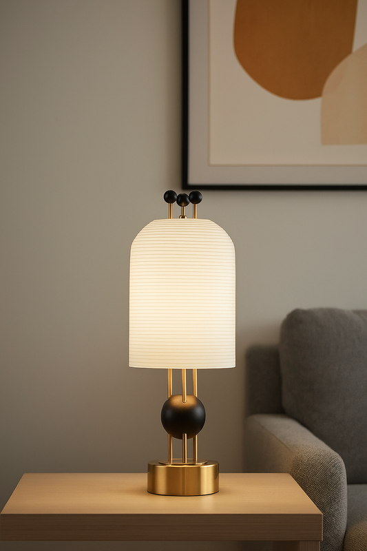 HDC Postmodern minimalist creative bedside table lamp designer model room bedroom living room study glass floor lamp