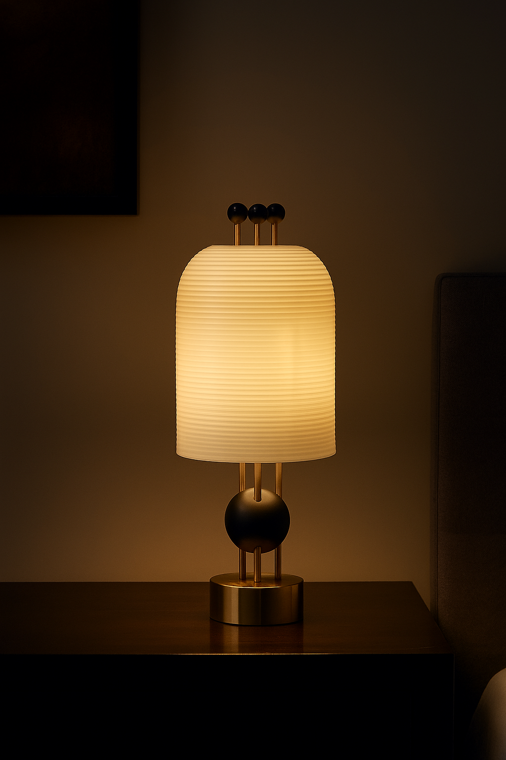 HDC Postmodern minimalist creative bedside table lamp designer model room bedroom living room study glass floor lamp