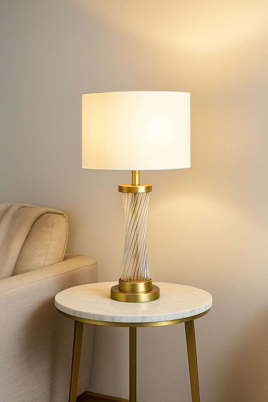 Hdc Crystal Glass Table Lamps For Bedroom Living Room Bedside Lamp Night