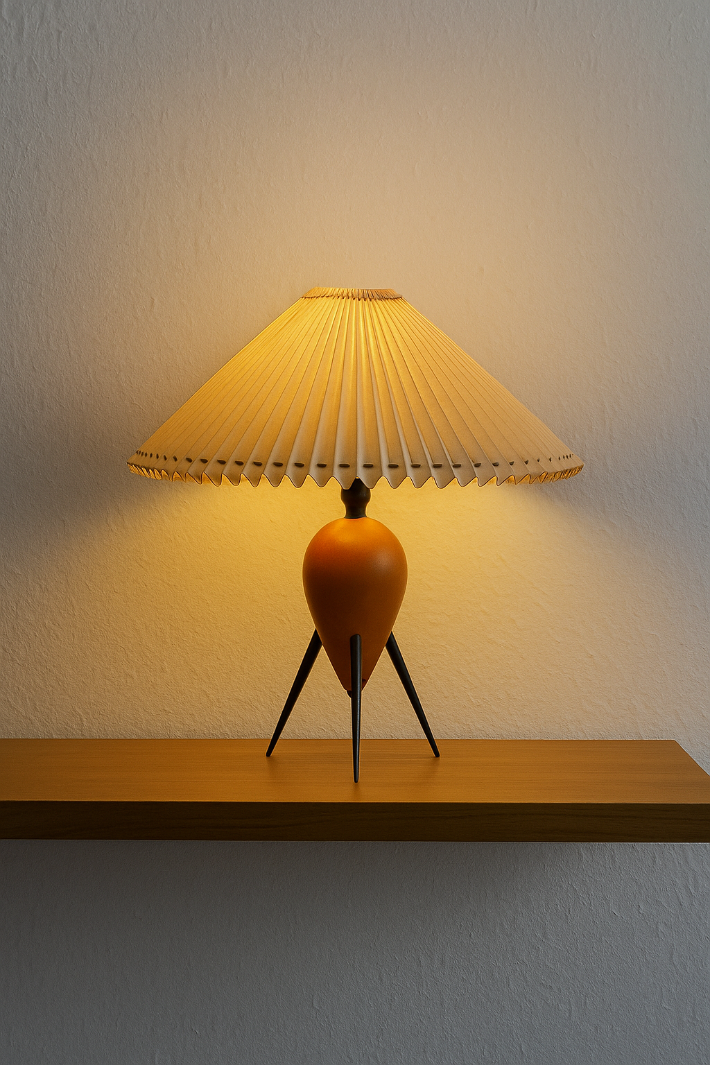 HDC Matin Vintage Pleated Table Lamp