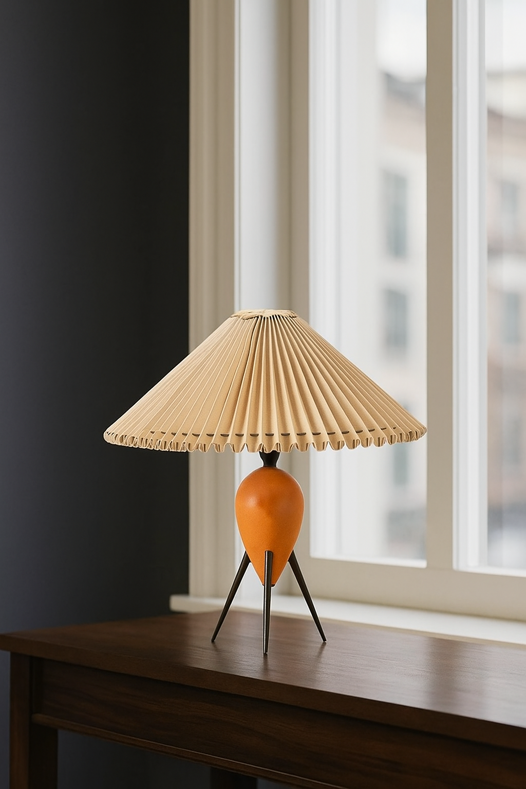 HDC Matin Vintage Pleated Table Lamp