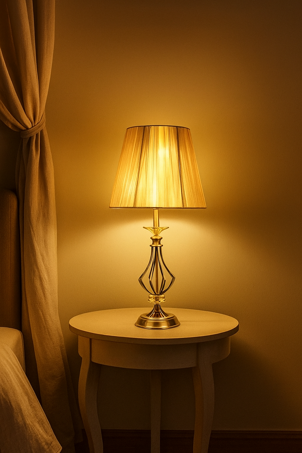 Hdc Contemperary style Table Lamp with fabric shade