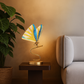 HDC Led Rainbow Butterfly Gold Desk Table Lamp Gold Base For Home And Office Use - Warm White