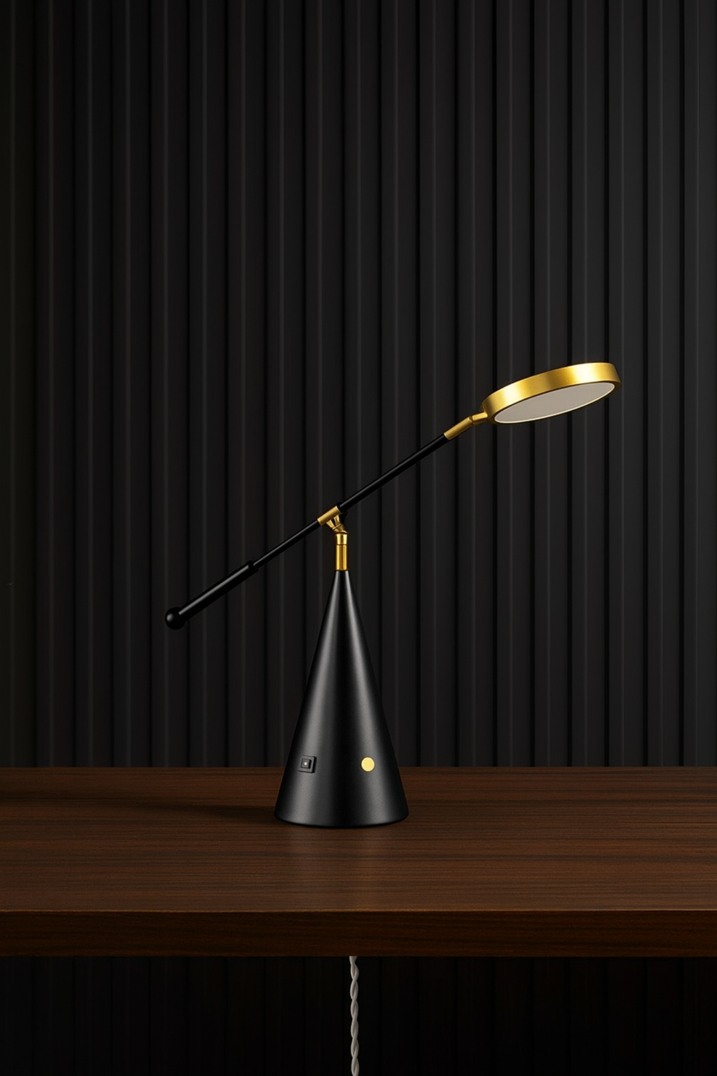 Hdc Post-modern Decorative Bedroom Bedside 3 Lighting Modes Height-adjustable Table Lamp