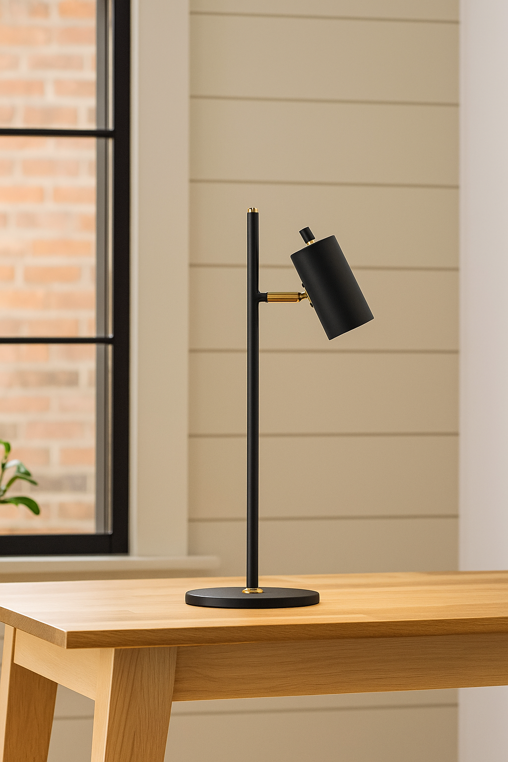 Hdc Nordic style bedroom living room study desk bedside Black/White Table lamp