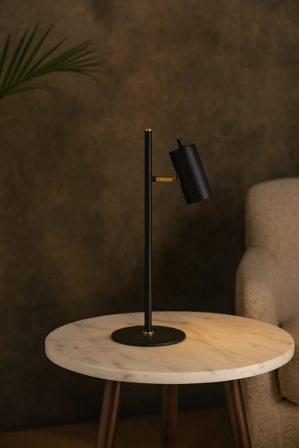 Hdc Nordic style bedroom living room study desk bedside Black/White Table lamp