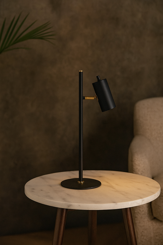 Hdc Nordic style bedroom living room study desk bedside Black/White Table lamp