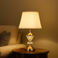 Hdc Contemperary style Table Lamp with fabric shade