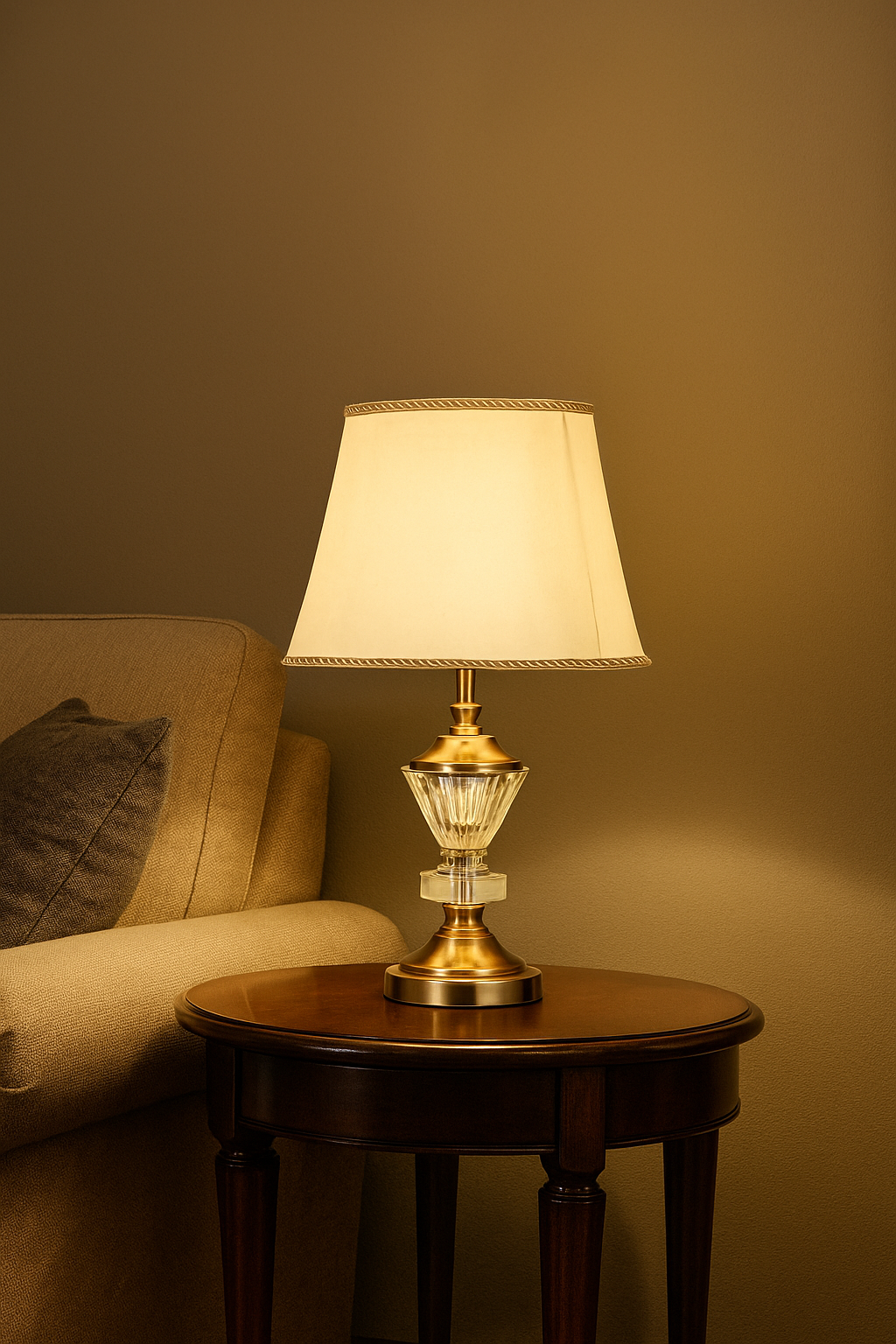 Hdc Contemperary style Table Lamp with fabric shade