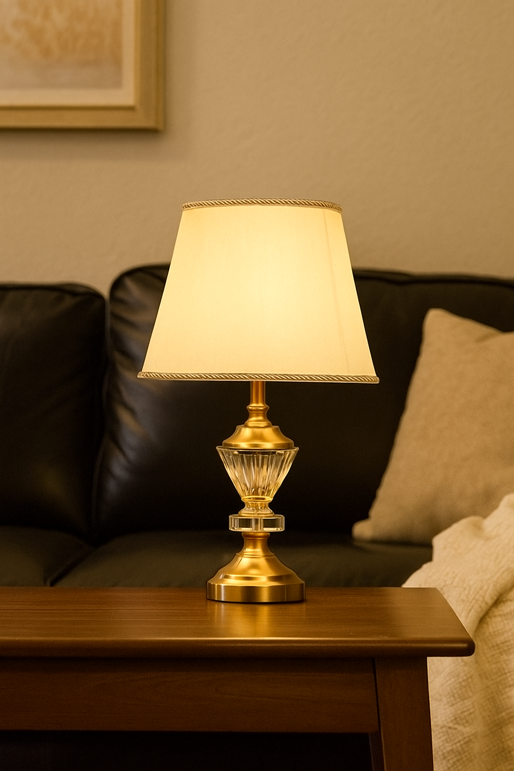 Hdc Contemperary style Table Lamp with fabric shade
