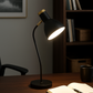 Hdc Creative Sleek Black/White Office Lamp Study Bedroom Night Light Bedside Table Lamp