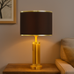 Hdc Luxury Modern Crystal Table Lamp With High-quality Fabric Lampshade