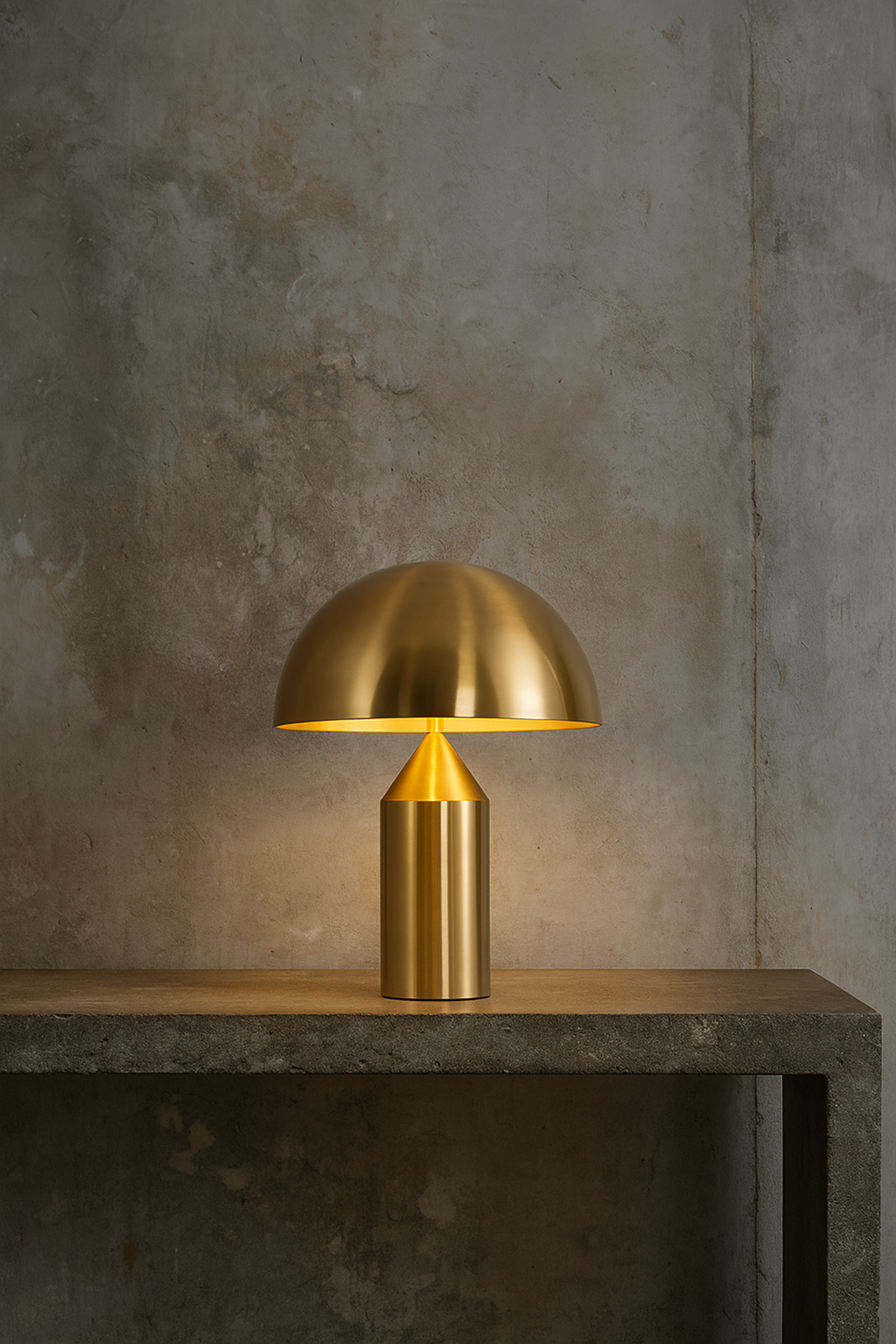 Hdc Mushroom Modern Architect LED Desk Lamps, Luxury Decorations Made of Nordic Chrome Metal with Warm White Light- Black