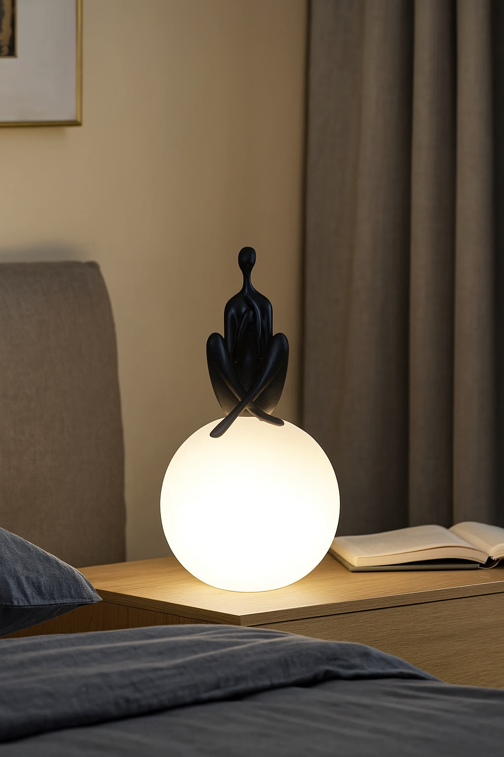 HDC Humanoid Sculpture Moon Table Lamp