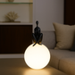 HDC Humanoid Sculpture Moon Table Lamp