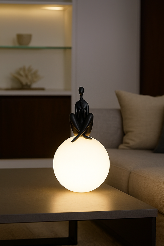 HDC Humanoid Sculpture Moon Table Lamp