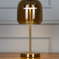 Hdc Nordic Amber Glass LED Table Lamps for beside bedroom