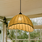 HDC Woven Fabric Dome Pendant Light for Living Room