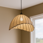 HDC Woven Fabric Dome Pendant Light for Living Room