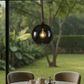 Hdc Modern Smoky Glass Pendant Light Adjustable Hanging Ceiling Lamp with for Dining Room, Bedroom & Living Spaces